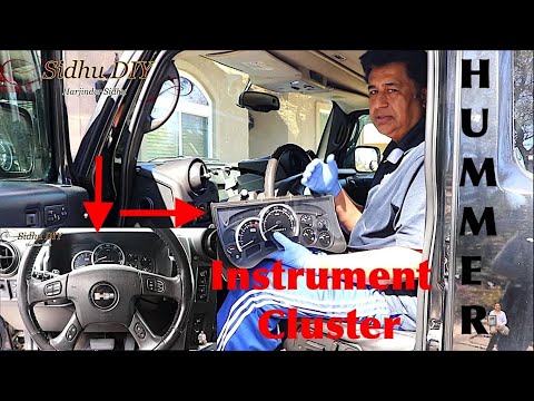 How To Remove Instrument Cluster Panel on HUMMER H2 | HUMMER Instrument Panel Gauge Cluster Removal