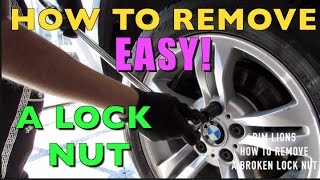 HOW TO REMOVE A BROKEN LOCK NUT (EASY)