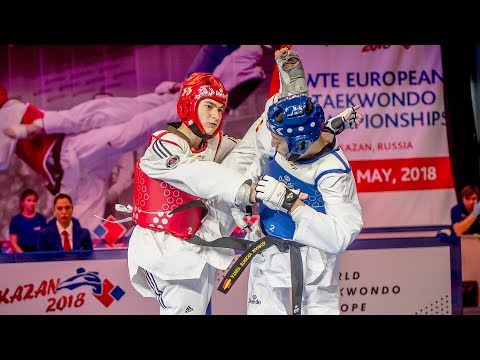 Adrian Vicente (ESP) vs Magomed Gagiev (RUS). European Taekwondo Championships Kazan-2018