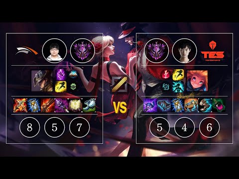 HLE Lava Twisted Fate vs TES knight Zoe Mid - KR Patch 10.12