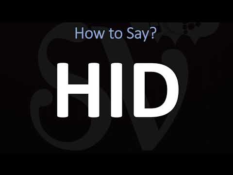 Part of a video titled How to Pronounce HID? (CORRECTLY) - YouTube
