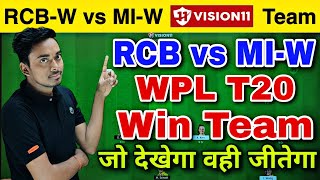 RCB-W vs MI-W Dream11 • RCB-W vs MI-W Dream11 Prediction • RCB-W vs MI-W Dream11 Team