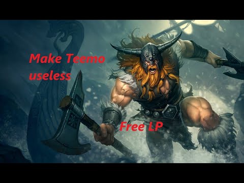 How to counter Teemo. This is how to play Olaf!