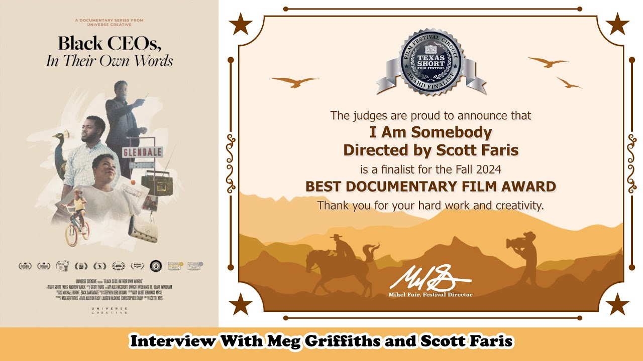 Live interview with Meg Griffiths & Scott Faris. I Am Somebody, Documentary Film