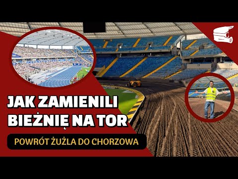 Jak powstał tor żużlowy na Stadionie Śląskim? 5000 TON wysypanych na lekkoatletyczną bieżnię