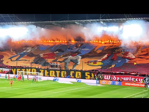 "Nie wszystko złoto co się świeci" - oprawa kibiców Widzewa na meczu z Radomiakiem | 06.11.2022