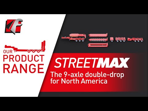 Faymonville StreetMAX: the 9-axle double-drop trailer for North America