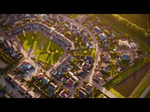 Krabbendijke bird's eye view in 4K