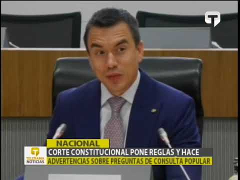 Corte constitucional pone reglas y hace advertencias sobre pregunas de consulta popular