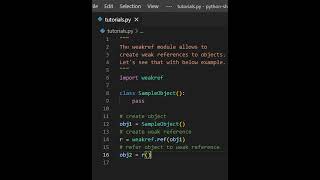 Python how to use weakref module #shorts #python #pythonforbeginners