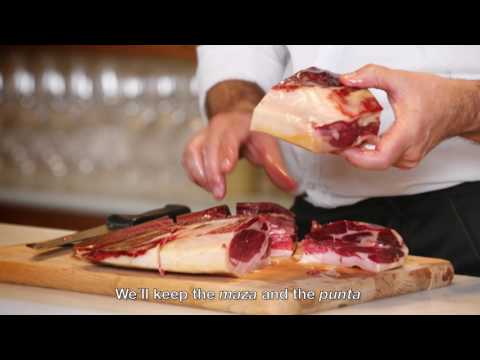 Como fatiar uma paleta Cinco Jotas Ibérico