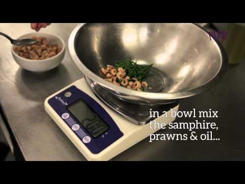 Mullet with Fennel, Shrimp and Samphire