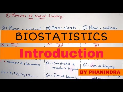 Biostatistics introduction Mean Median Mode standard and mean deviation
