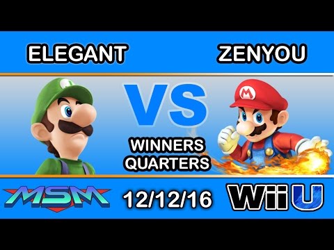 MSM 78 - eM | Elegant (Luigi) Vs. eM | Zenyou (Mario) Winners Quarters - Smash Wii U