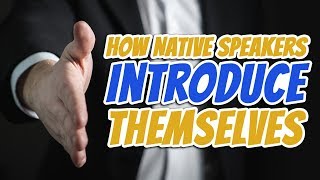 How Native English Speakers INTRODUCE themselves... &amp; Order Drinks