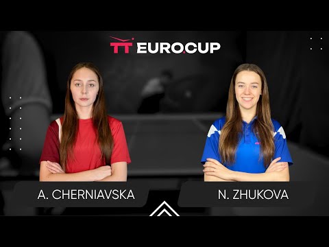 15:30 Alina Cherniavska - Nadiia Zhukova 05.08.2025 TT Euro.Cup Women Ukraine Star. TABLE 3