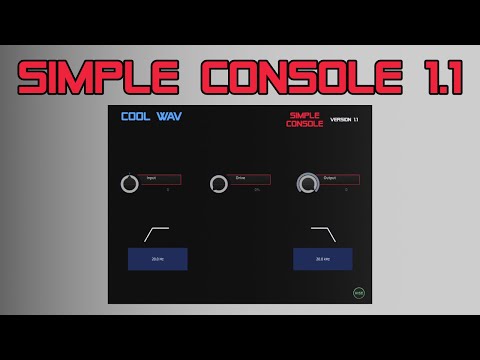 FREE Plugin | Cool WAV - Simple Console 1.1 | Updated!
