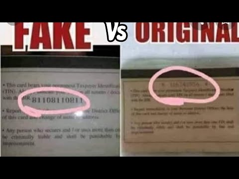 TIN I.D Original Vs Fake Paano malalaman #TrishaChannel October 3,2020