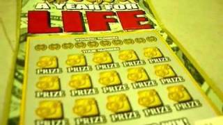 preview picture of video '30 dollar ticket - NY lottery scratch card'