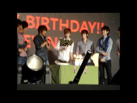 111119 U-KISS Fan Meeting in Taiwan - Happy Birthday to Dear Kevin