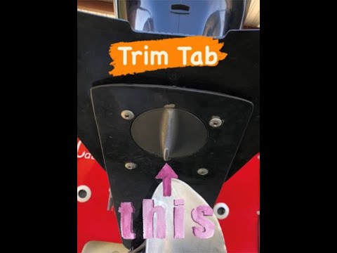 How to adjust Trim Tab fin on outboard motor - (boat leans to one side)