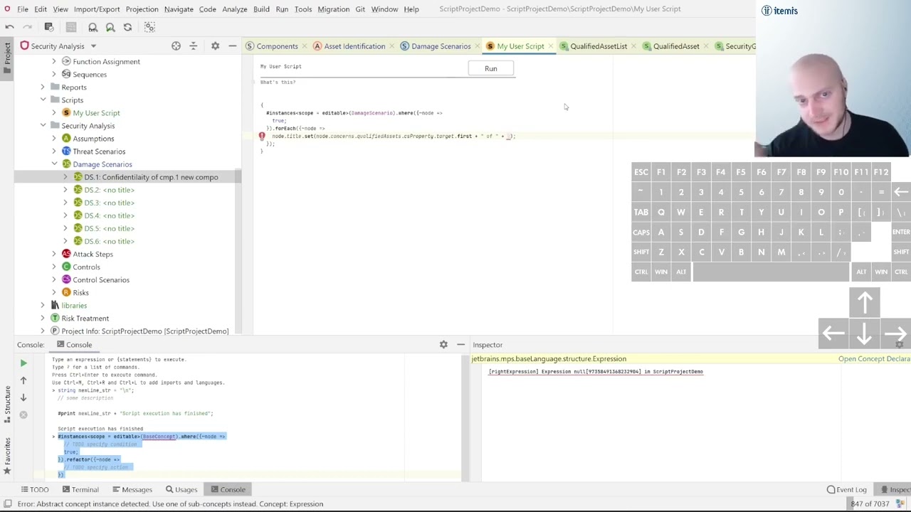 Advanced Model Changes with Scripting | itemis Secure