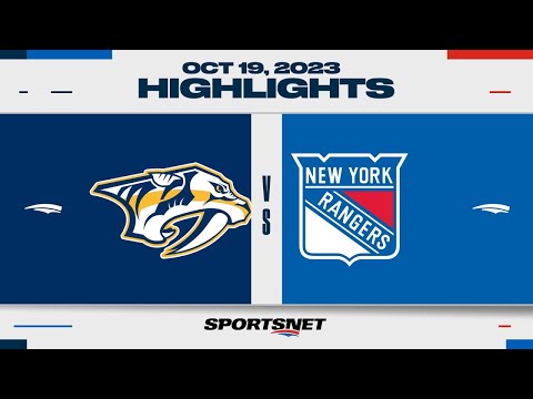 NHL Highlights | Predators vs. Rangers - October 19, 2023