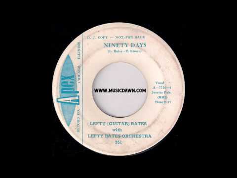 Lefty Guitar Bates - Ninety Days [Apex] 1959 New Breed R&B 45 Video