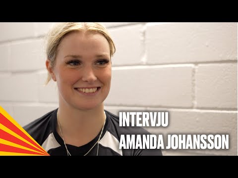 Amanda Johansson efter 3-0 mot Leksand