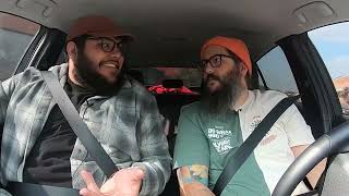 COMEDIAN AND OMAR IN A CAR GETTING COFFEE