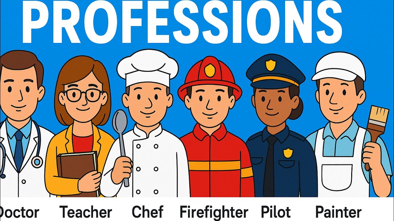 • “Professions in English for Kids | Doctor, Teacher, Chef, Firefighter”|teacher|#abclearningforkids