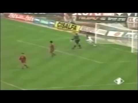 Serie A 1995-1996, day 16 Roma - Fiorentina 2-2 (2 Balbo, Robbiati, Batistuta)