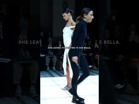Moment of confusion turned into her best walk yet ⚡❤️‍🔥 #fashion #runway #supermodel #bellahadid