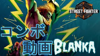 【Street Fighter 6】 ブランカ：自分用コンボまとめ 【コンボ動画】