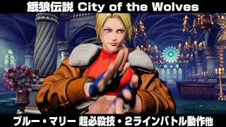 【餓狼CotW】ブルー・マリー 超必殺技・2ラインバトル動作・カラーエディット用模様・特殊挑発他