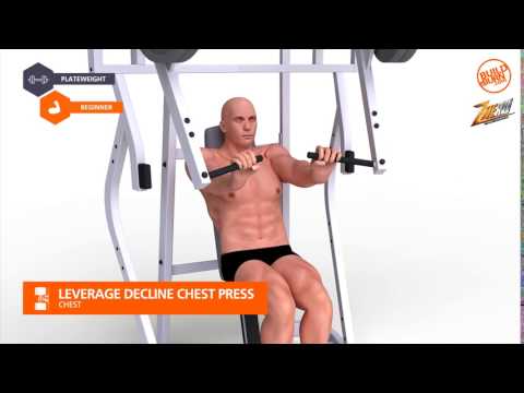 Chest   Leverage Decline Chest Press