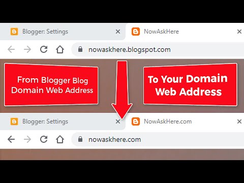 How To Add Custom Domain To Blogger | Set Up A Custom Domain To Your Blogger Blog Video