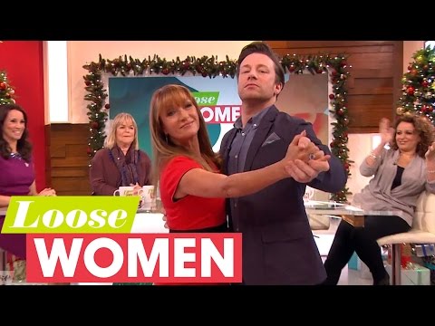 Jamie Oliver Gets Embarrassed Dancing With Jane Seymour | Loose Women
