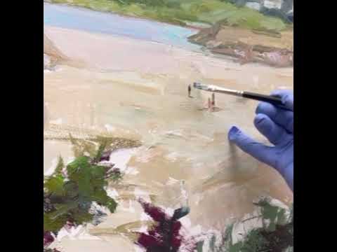 Putting Figures in a Gray Day Beach Scene