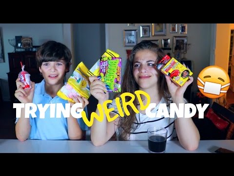 TRYING WEIRD CANDY | Baby Ariel