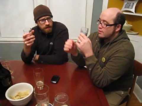 Acerglyn (maple wine) tasting outtake with Chip and Dawson.