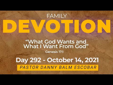 Family Devotion Day 292 - October 14, 2021