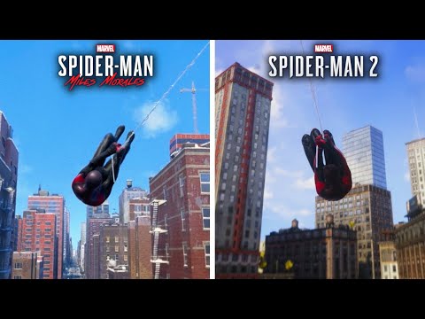 Spider-Man 2 (PS5) vs Miles Morales - Movement Speed