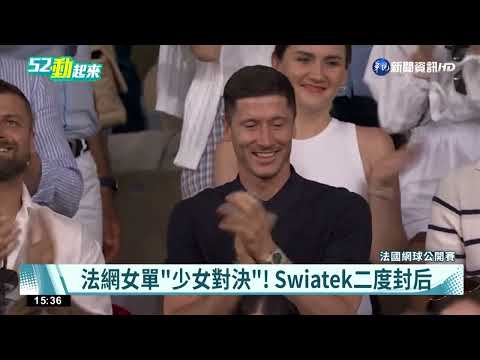 波蘭球后Swiatek法網登頂! 願烏保持堅強