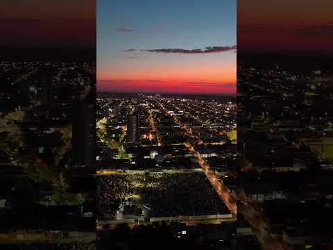 fim de tarde com esse pôr do sol em cristalina GO #goiás #drone #pordosol #vistaaérea