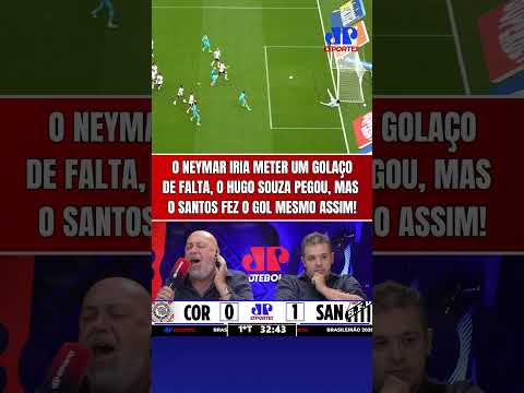 OLHA O NEYMAR!!! BATEU UMA FALTA ABSURDA, E O SANTOS FEZ O GOL CONTRA O CORINTHIANS NO REBOTE!