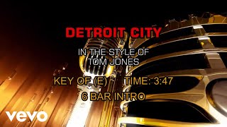 Tom Jones - Detroit City (Karaoke)