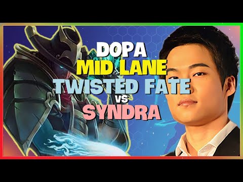 Dopa Shows Flawless Chinese Server Macro on Twisted Fate Challenger Mid Lane Review Engsub