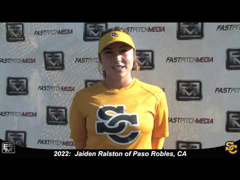 2022 Jaiden Ralston Power Pitcher Softball Skills Video - Ca Suncats