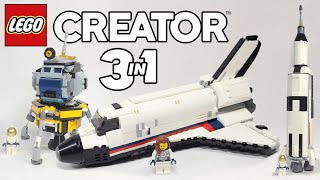 LEGO Creator 3 in 1 Space Shuttle Adventure ALL THREE BUILDS (31117) - 2021 Set Review